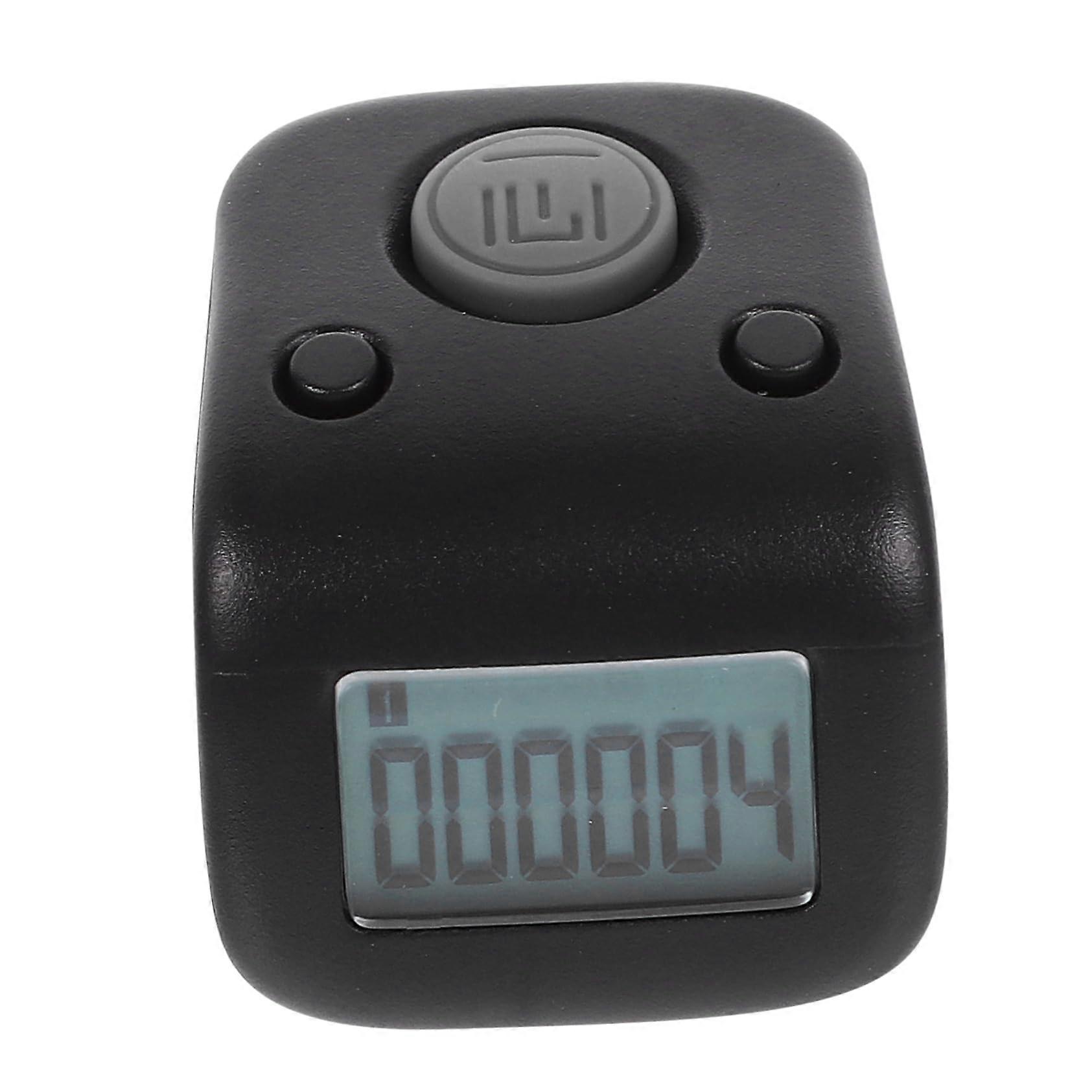 Digital Finger Counter Tally Clicker Ring for Sports Knitting and Activities Rechargeable Design Portable for Easy Use Black