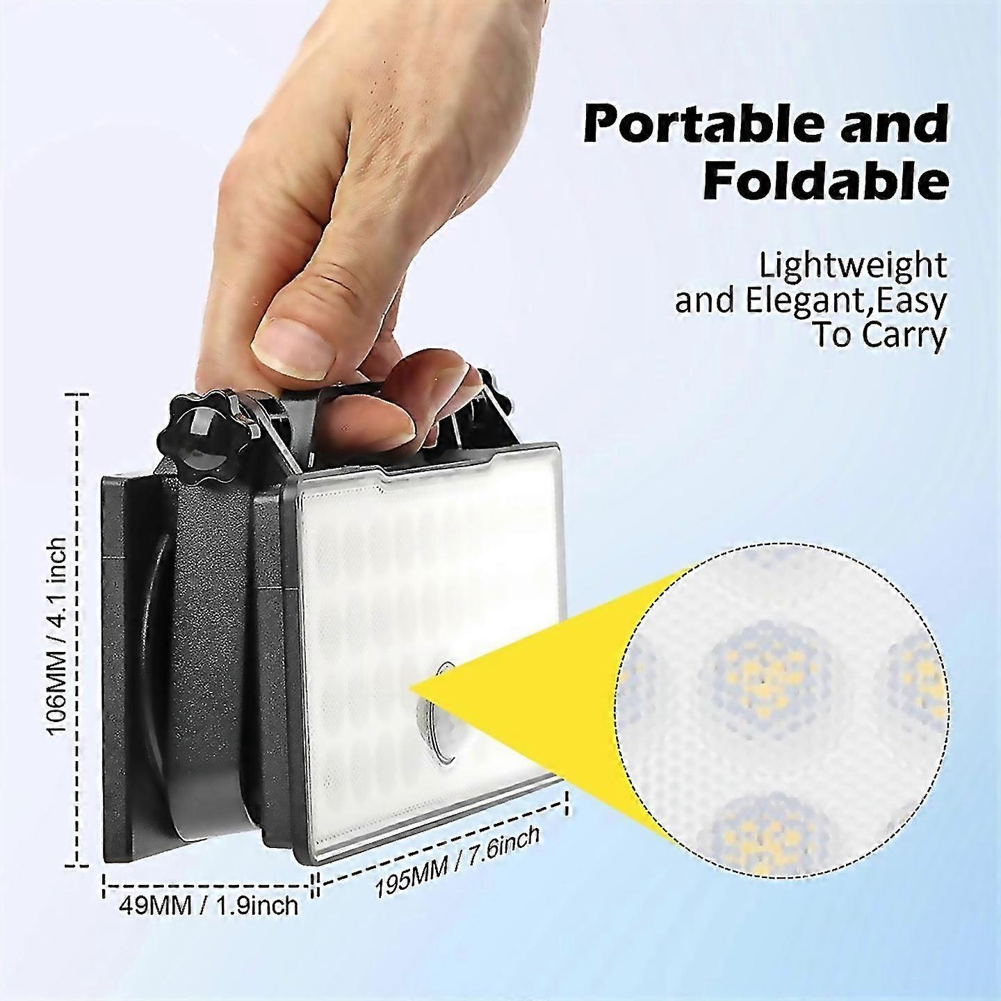 For Outdoor Portable Solar Camping Light Work Light Solar Wall Light