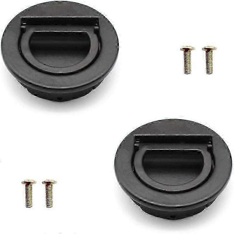2 Pieces Flush Hatches, Boat Hatch Handle With Installation Kit, Stainless Marine Handle For Drawers, Cabinets, Marine Yachts, Dressing Tables