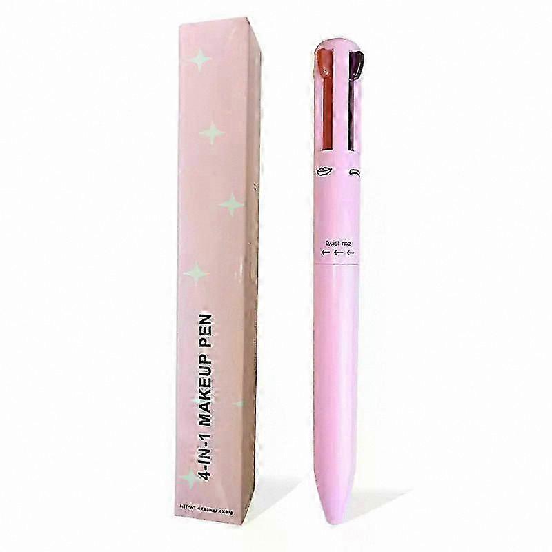 Waterproof 4-in-1 Makeup Pen for Eyebrows, Eyeliner, and Lipliner with Long-Lasting and Sweatproof Features