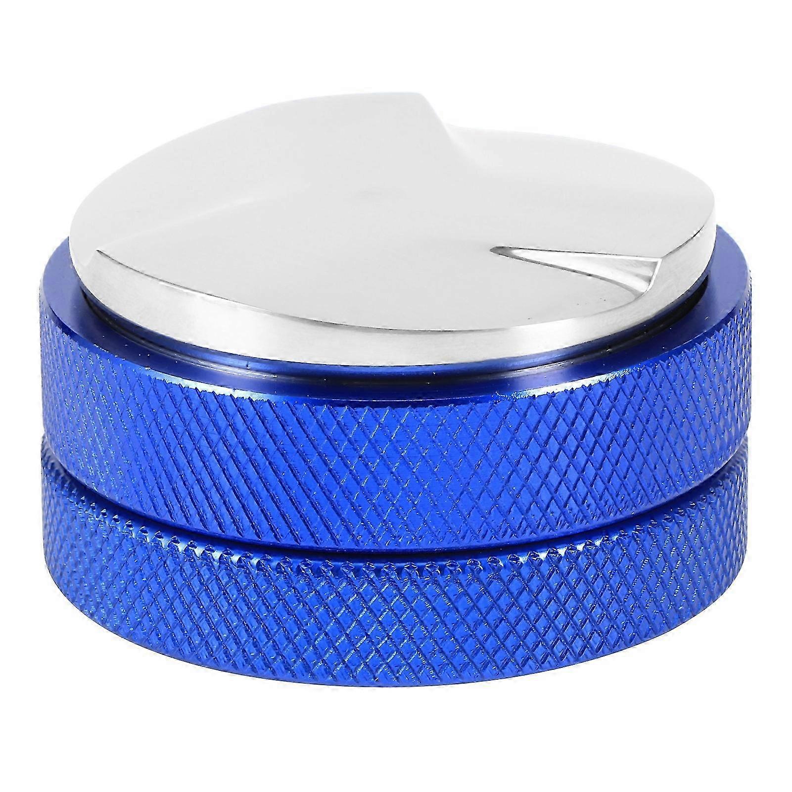 58mm 3 Angled Slopes Base Coffee Tamper Stainless Steel Distributor Leveler Tool Blue