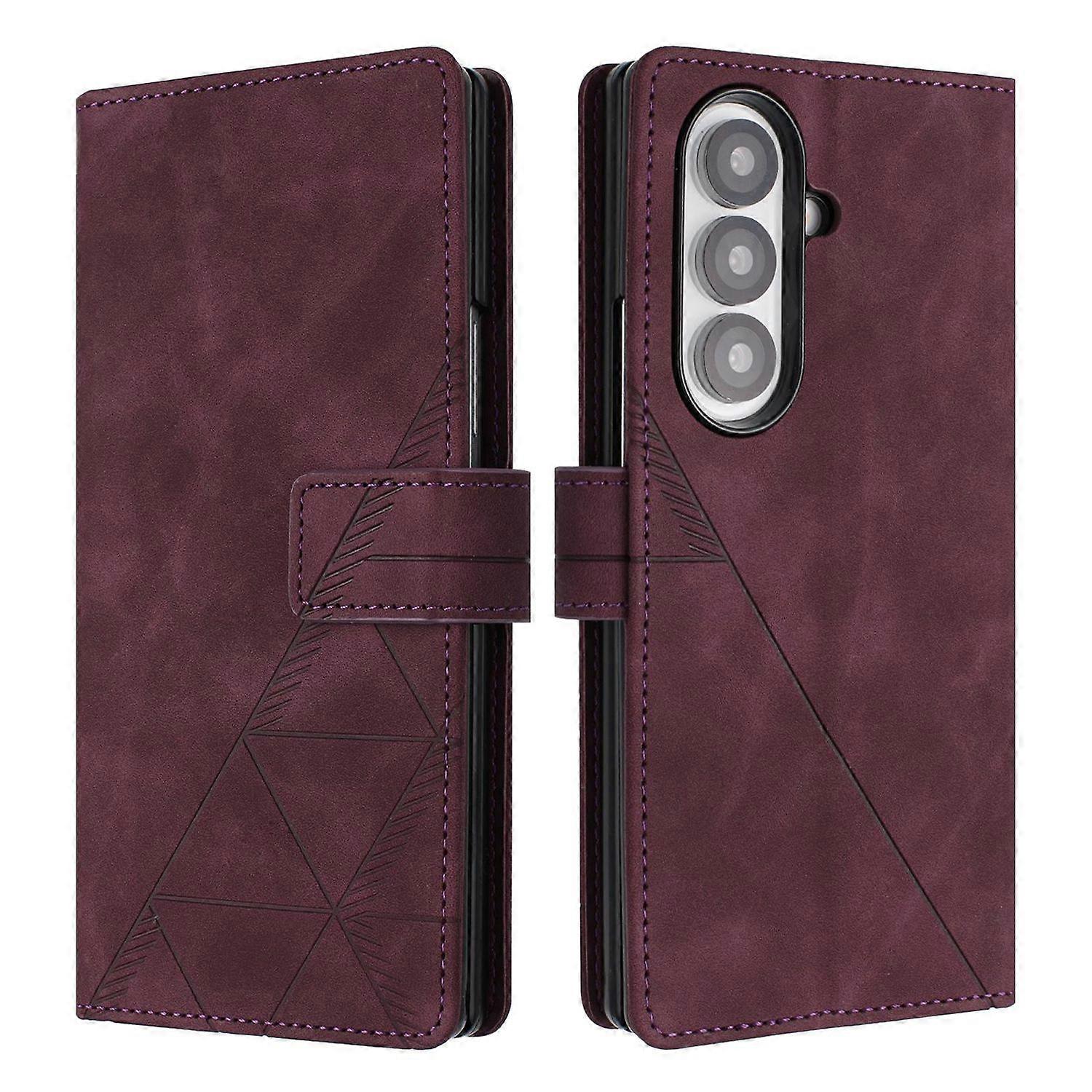 3D Embossed Leather Case For Samsung Galaxy Z Fold7 5G