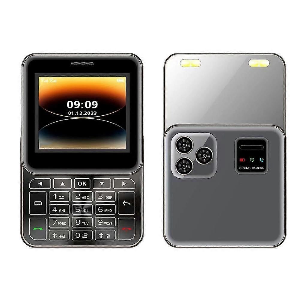 Rotating Slide Mini Phone with Dual SIM, Vibrations, 2.4-inch HD Screen - Gold/Purple/Black