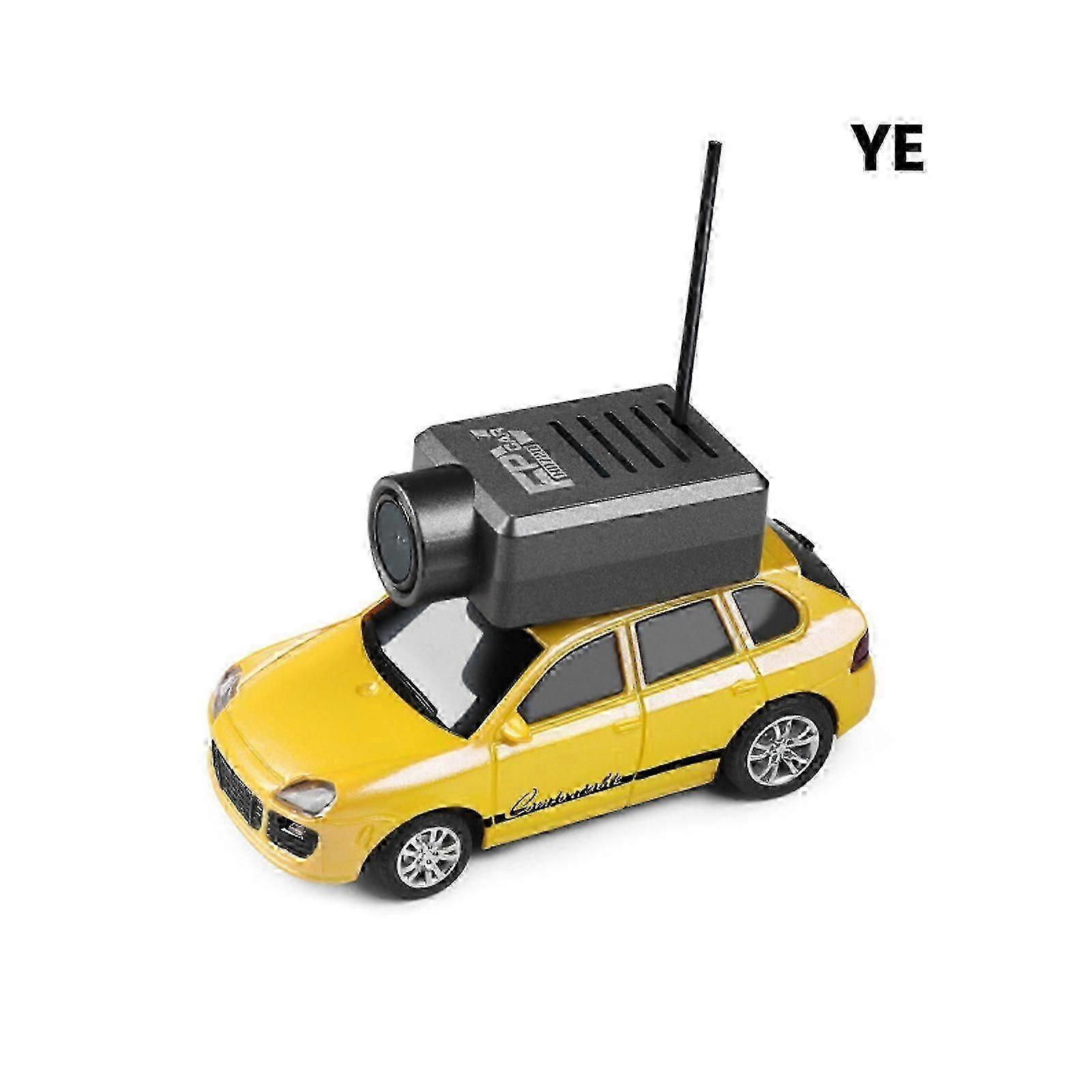 Yellow WLtoys Mini FPV RC 1/64 Racing Car HD Camera 2.4G APP Control On-Road Cars