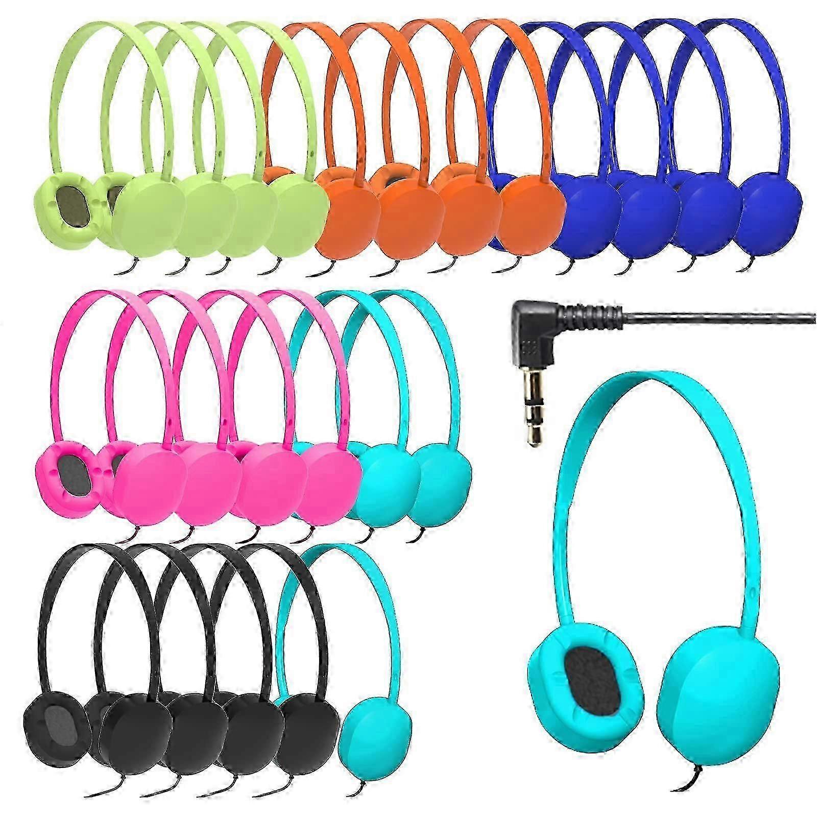 school headphones wired bulk pack