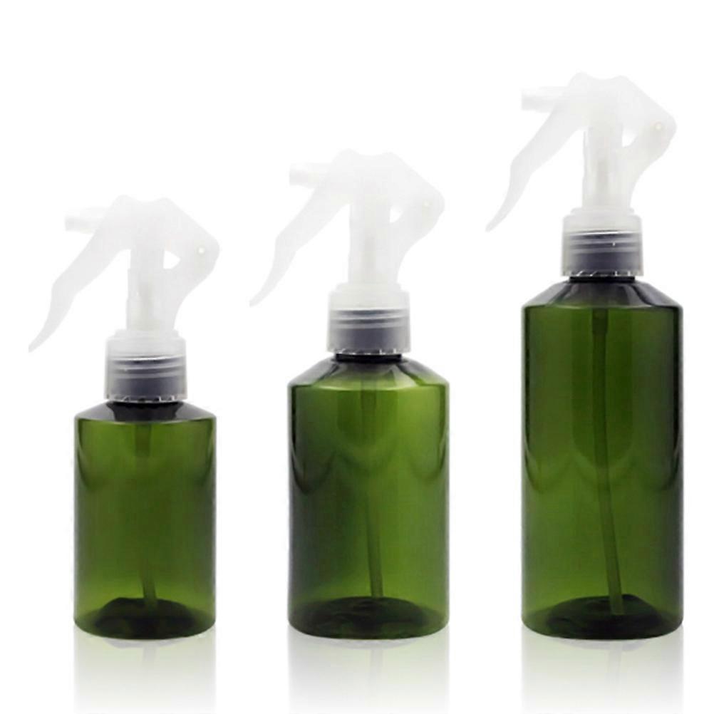Green Plastic Storage Containers with Fine Mist Sprayers 5pcs 100ml Each Reusable for Cosmetic
