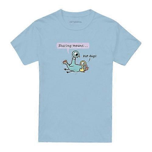 The Pigeon Unisex Adult Sharing Means T-Shirt