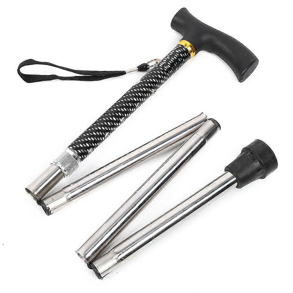 Adjustable Foldable Walking Cane 83-93cm Aluminum Alloy Pole
