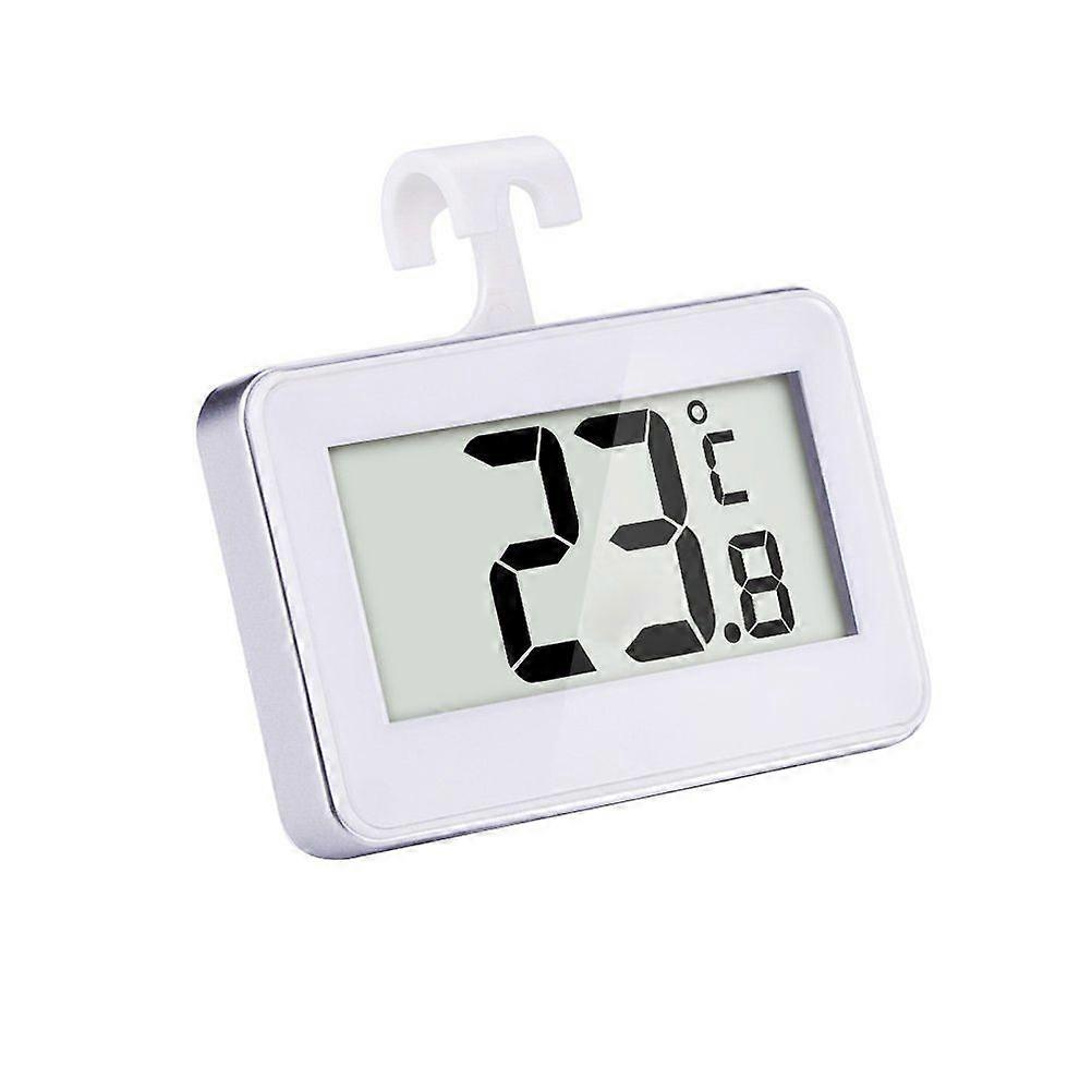 Digital Refrigerator Freezer Room Thermometer (White)