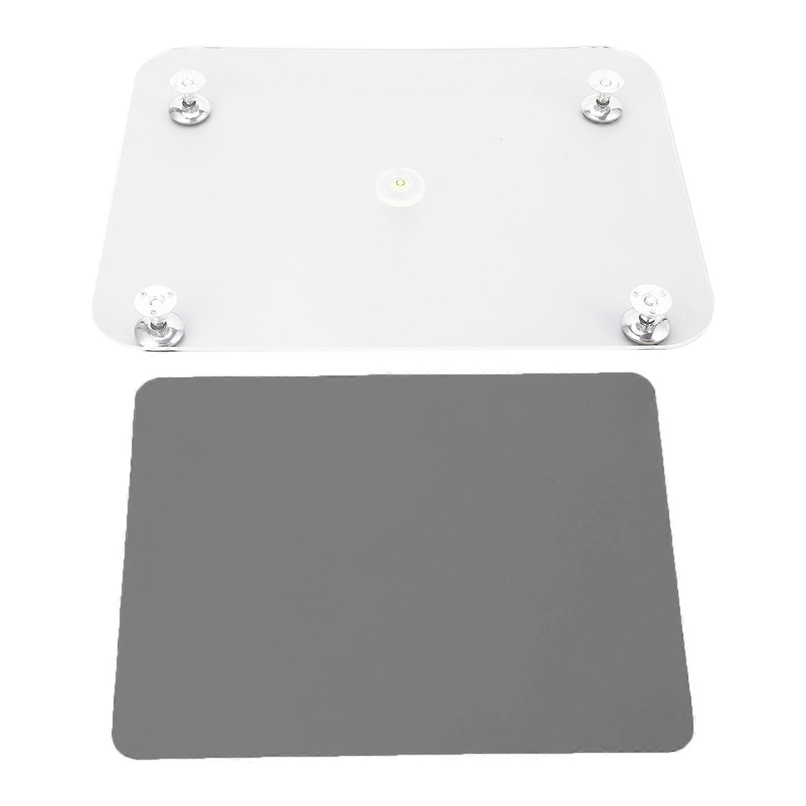 Resin Leveling Board Adjustable Leveling Table with Silicone Mat Paint Acrylic Pouring Tool Gray