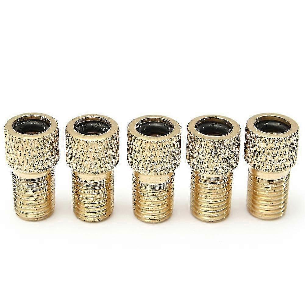 5Pcs Presta to Schrader Valve Adaptor Bike Bicycle Pump Tire Inflator Connector