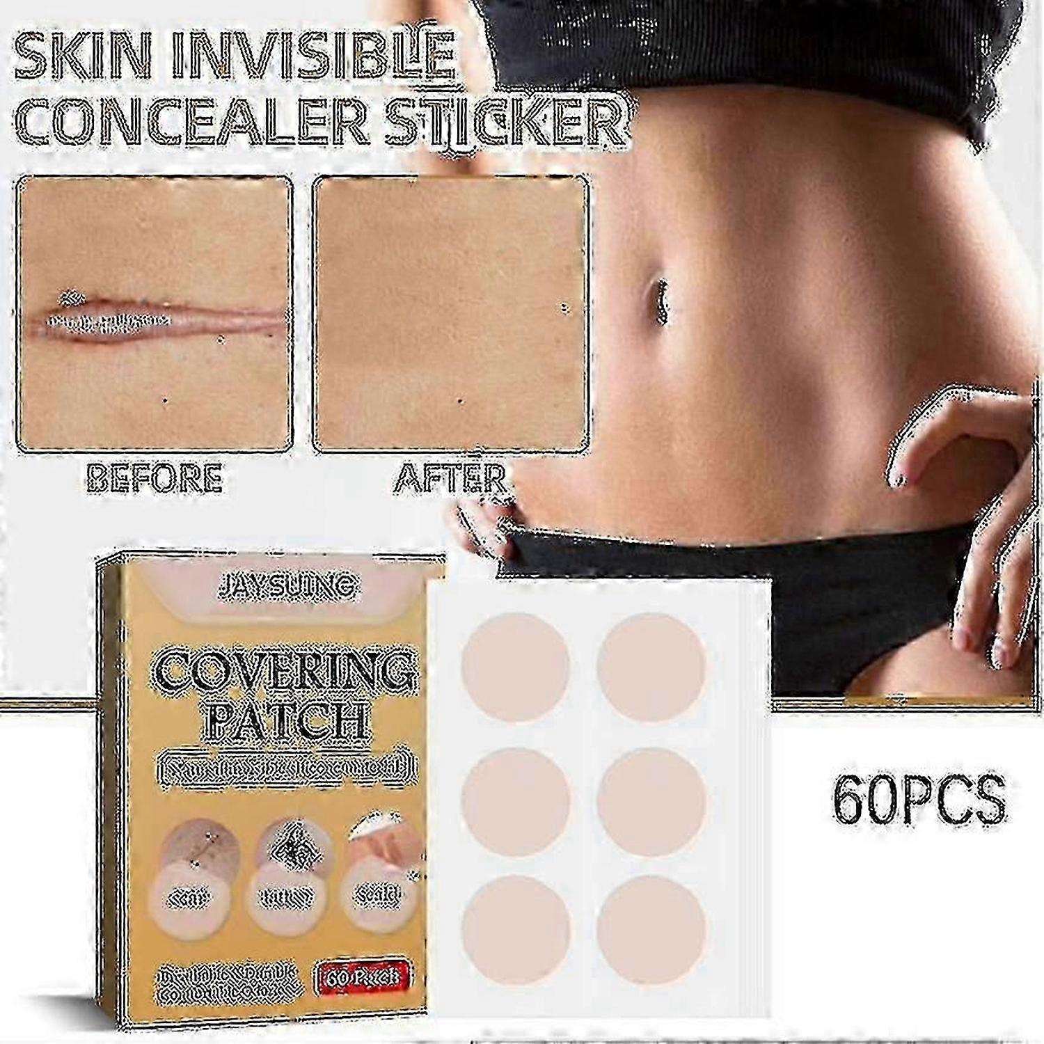 Jaysuing Görünmez Kapatıcı Sticker Kapatıcı Kapak Cilt Dövme Yara İzi Sticker Görünmez Su Geçirmez Cilt Kapatıcı Sticker