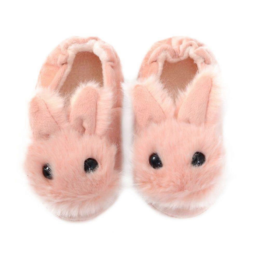 1 Pair of Lovely Skid-proof Slippers Rabbit Shape Nonslip Slippers (Size 19/20)