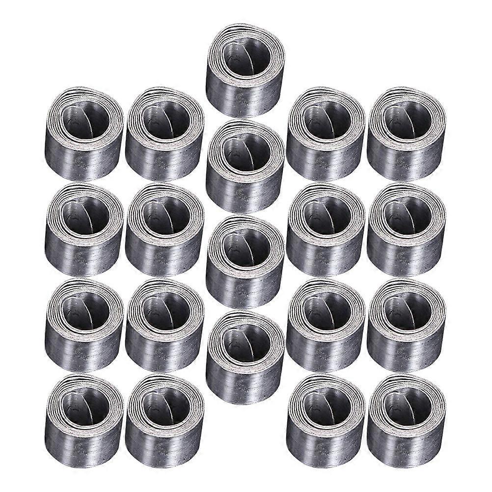 Sheet Sinker for Fishing Use 40Pcs Durable Silver Tackle