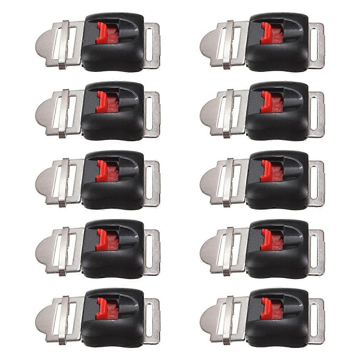 10pcs Motorcycle Helmets Clip Strap Quick Release Disconnect Buckle