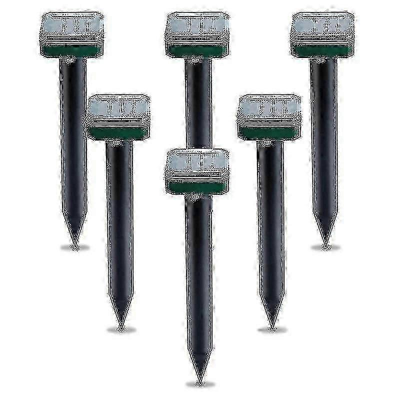 6 Pack Outdoor Solar Snake Repeller, Ultrasonic Snake Repeller, Solar Snake Repeller