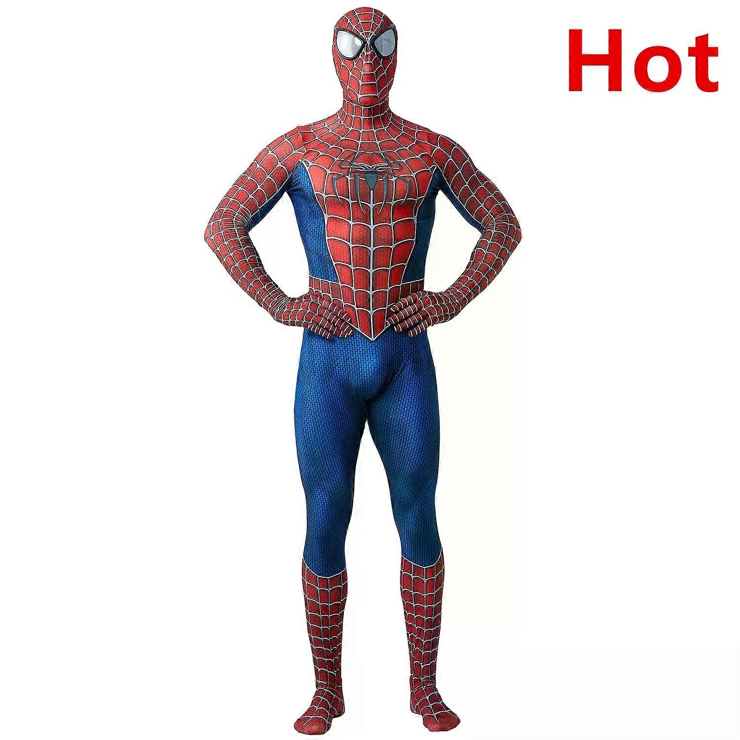 Spider-Man Adult Costume Bodysuit Superhero Spandex Full Body Suit for Cosplay Halloween