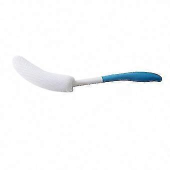 Long Handle Bath Brush for Seniors, Anti-slip Curved Body Scrubber for Easy Reach and Back Washing