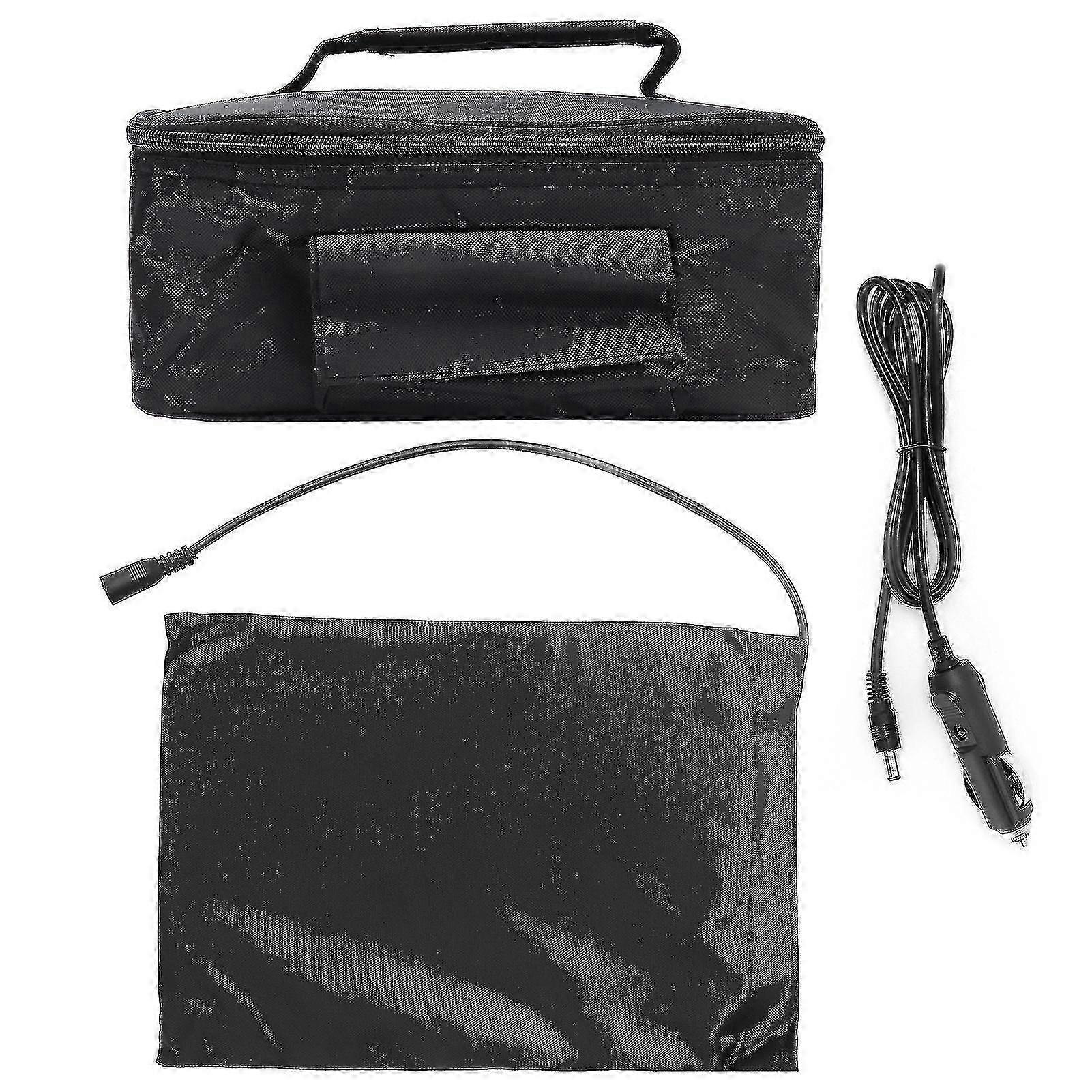 Portable 12V Car Microwave Oven for Travel Camping with Fast Heating Function and Compact Black Design Edition 0926