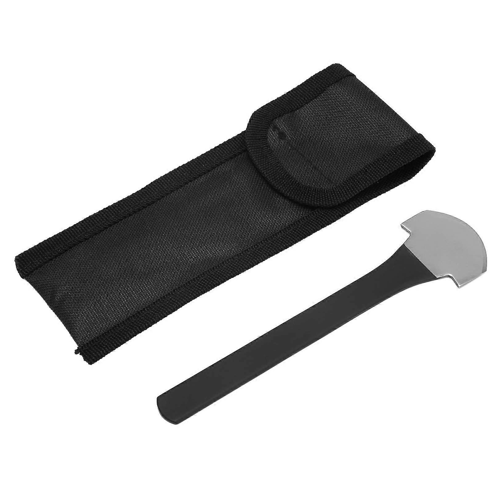 Fan Pedicure Knife High Manganese Steel Callus Scraping Toenail Fan Blade Tool for Removing Dead Skin Black