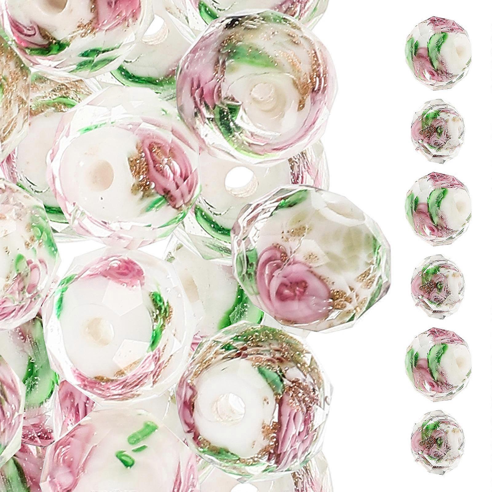 200Pcs Pink Azure Stone Beads for DIY Craft Making Bracelets