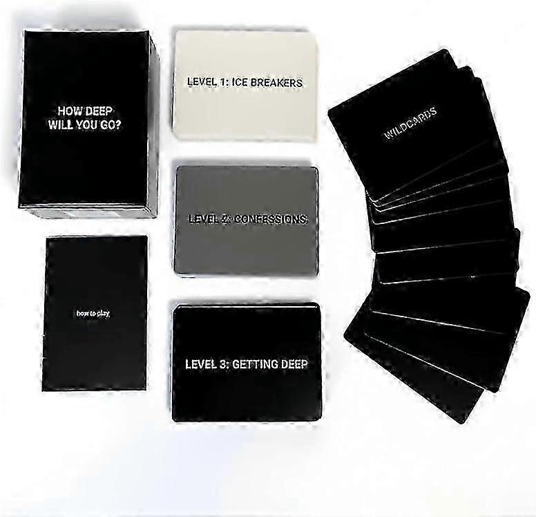 How Deep Will You Go? Card Game of Questions to Deepen Connection, 99 Icebreaker Conversation Cards for Family Gatherings