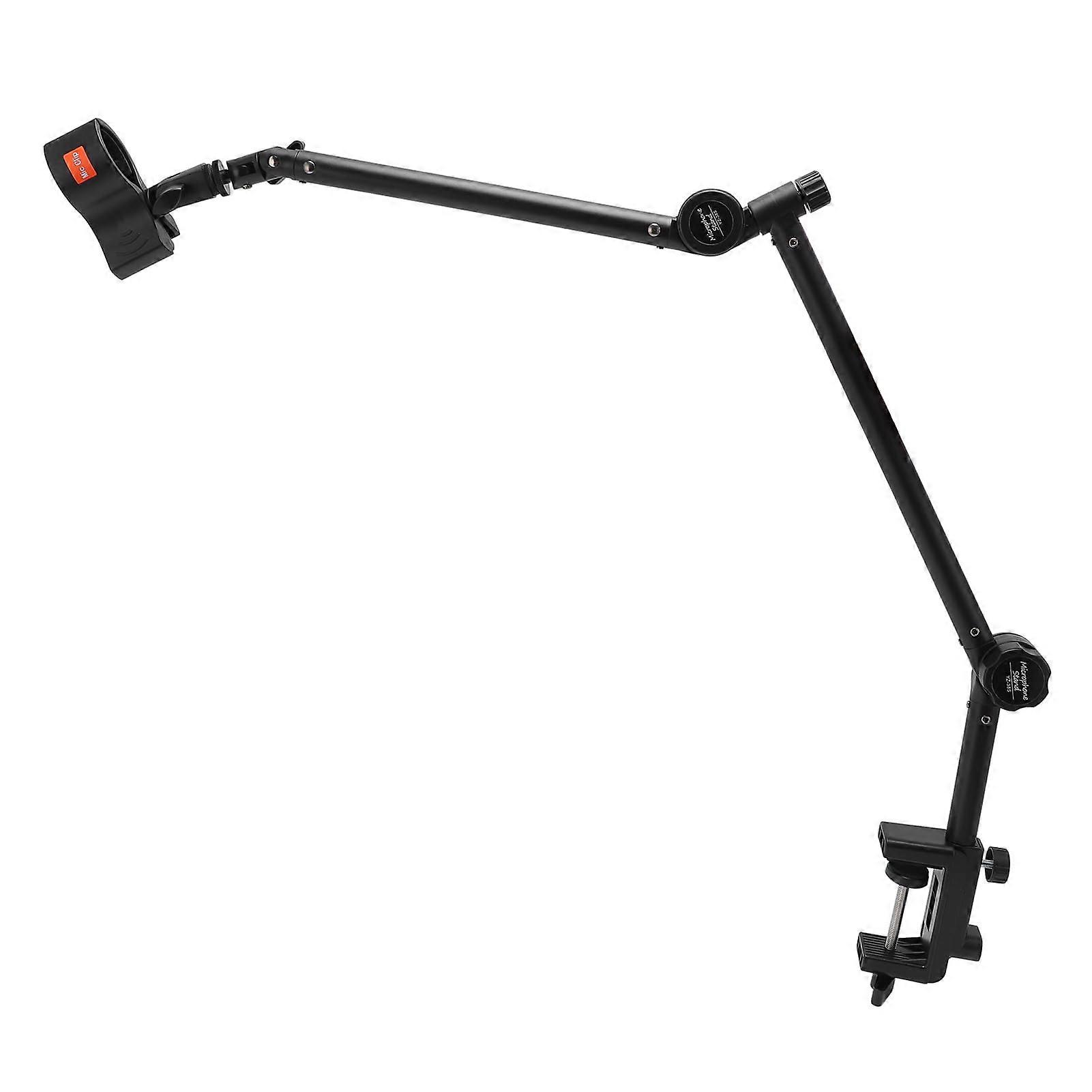Microphone Suspension Boom Arm Stand Zinc Alloy Construction For Dynamic Mics Adjustable Desk Mount