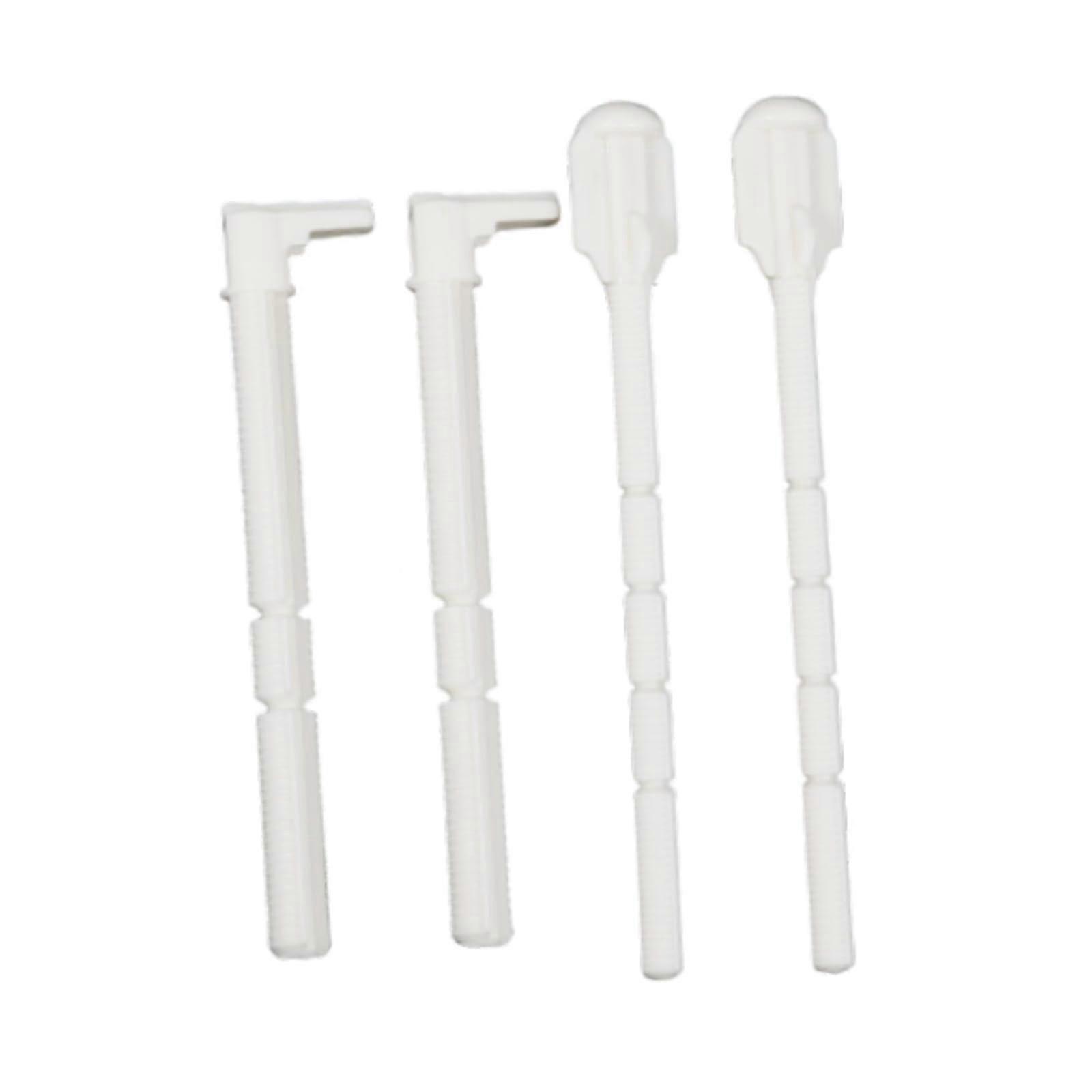Toilet Water Tank Push Rod Set Flush Plate Actuator For Concealed Cistern Panel 12.2 cm And 14.5 cm 4 Pack