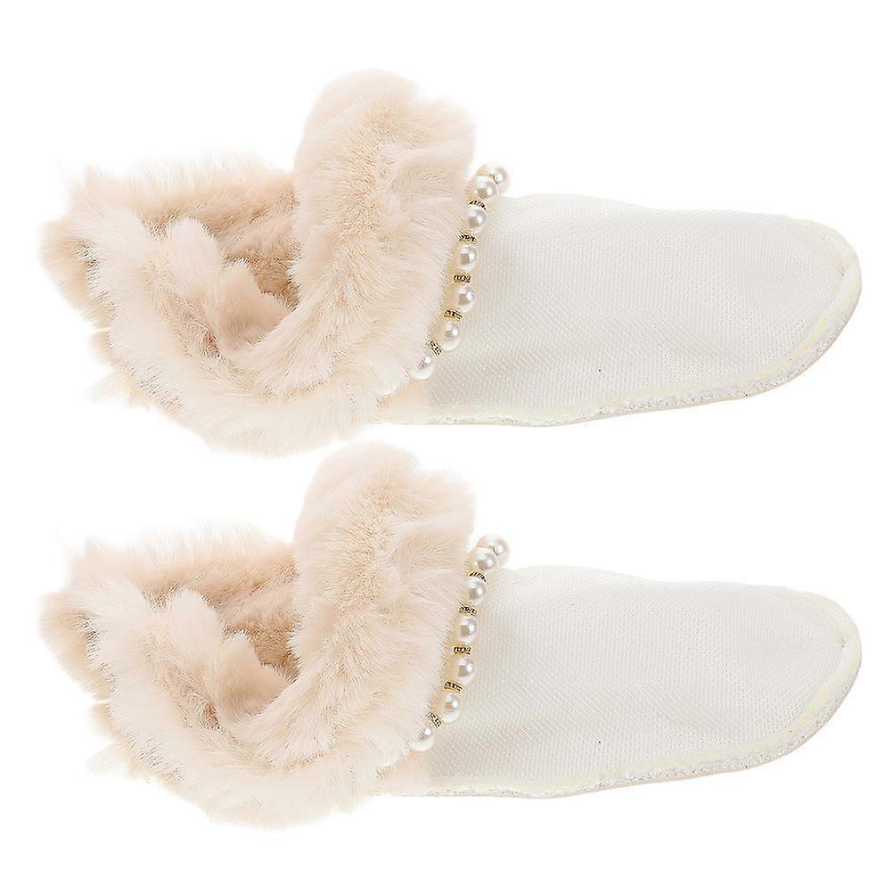 Warm Lint Shoe Inserts Winter Fluffy Shoe Inserts for Men and Women 5Pairs