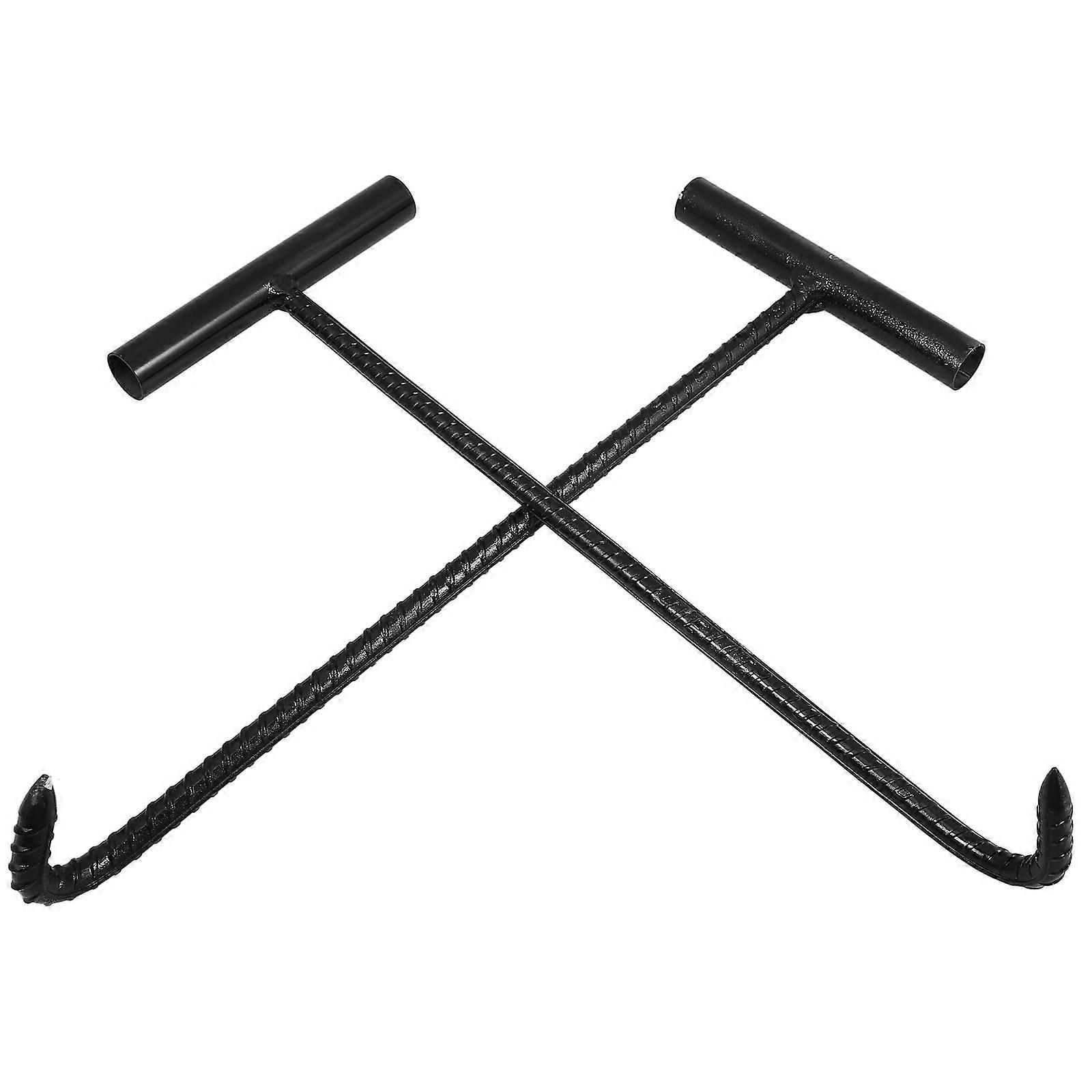 Utility Manhole Hook Tool For Construction Sites 2Pcs