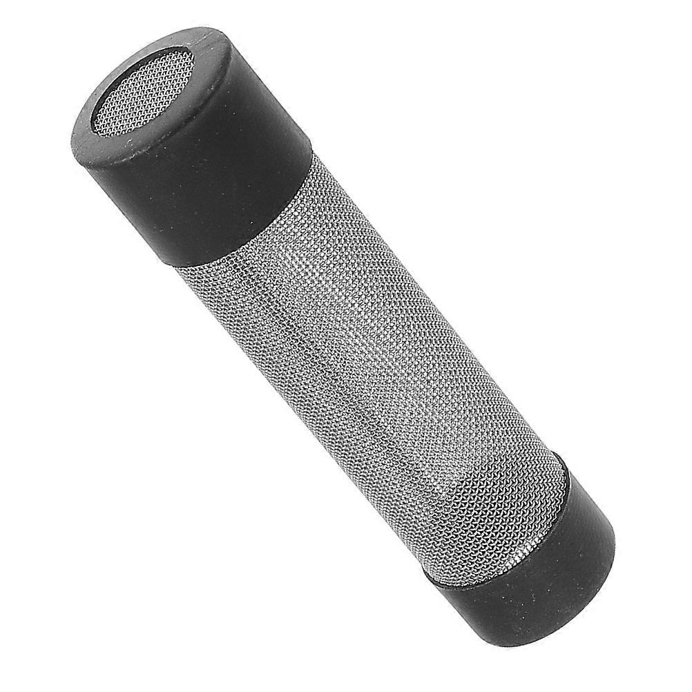 Water Filtration System With Stainless Steel Mesh For Fish Tank Inlet Protector Black Color 1Pack