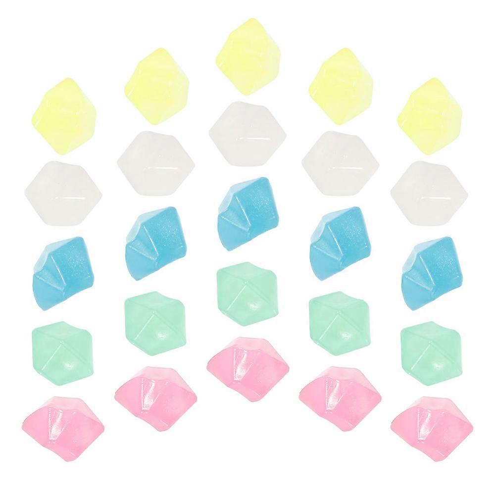 Glow in The Dark Resin Stones Aquarium Rocks for Decoration 2Pcs