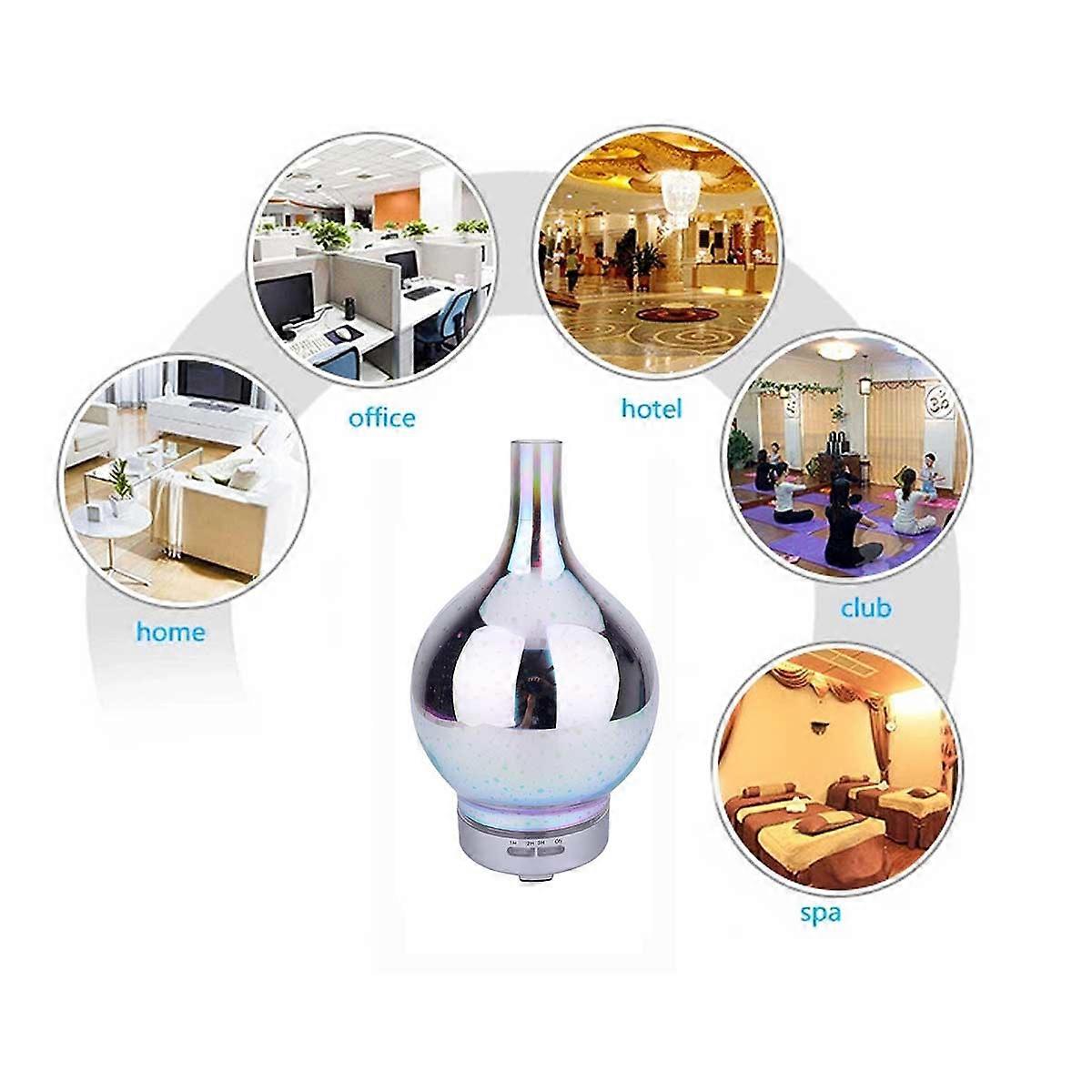 Creative 120ML 2Pcs Humidifier With Silent Operation And Timing Function Suitable For Home Decoration And Office Use