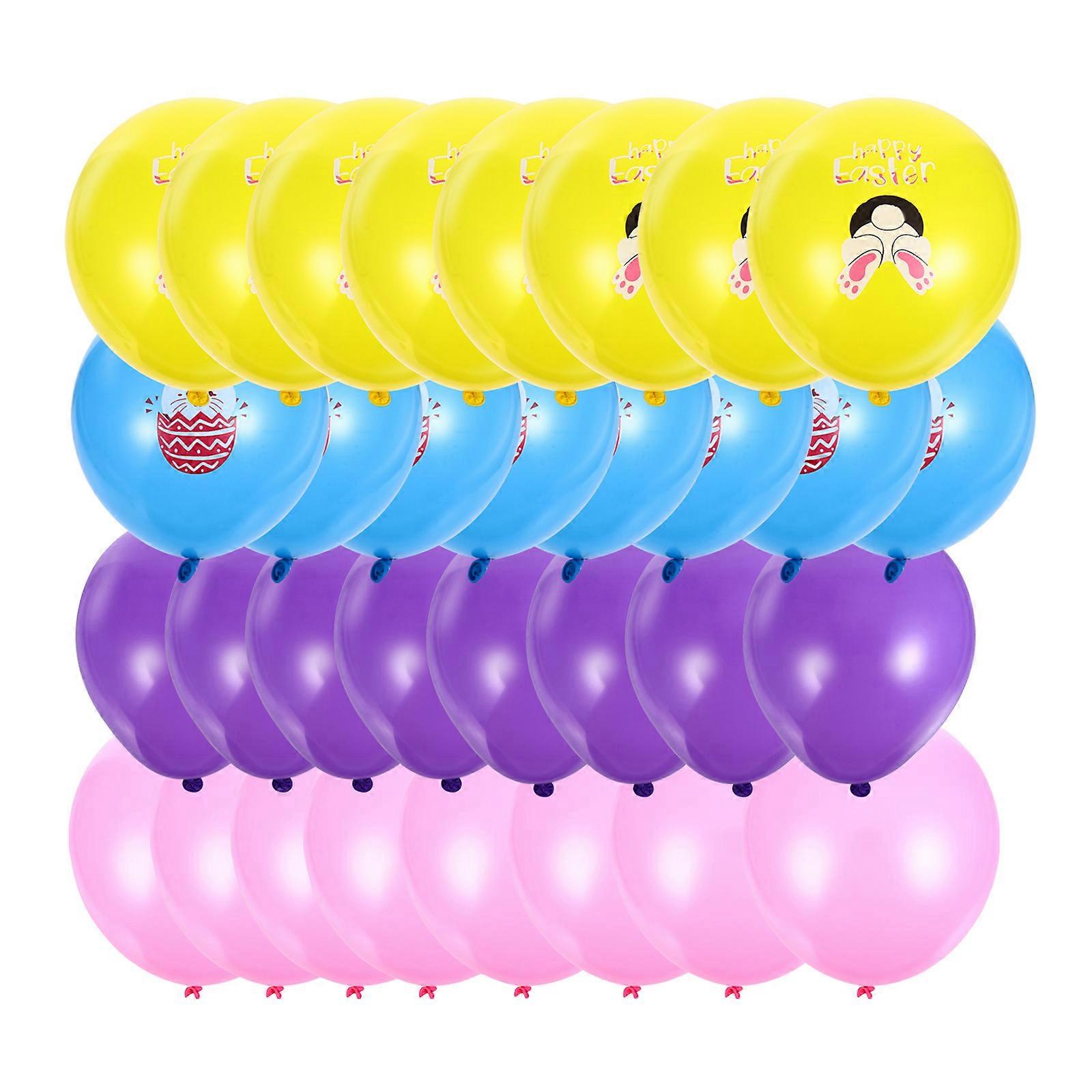 Delicate Bunny Pattern Balloons Latex Balloons for Festival 48 Pieces