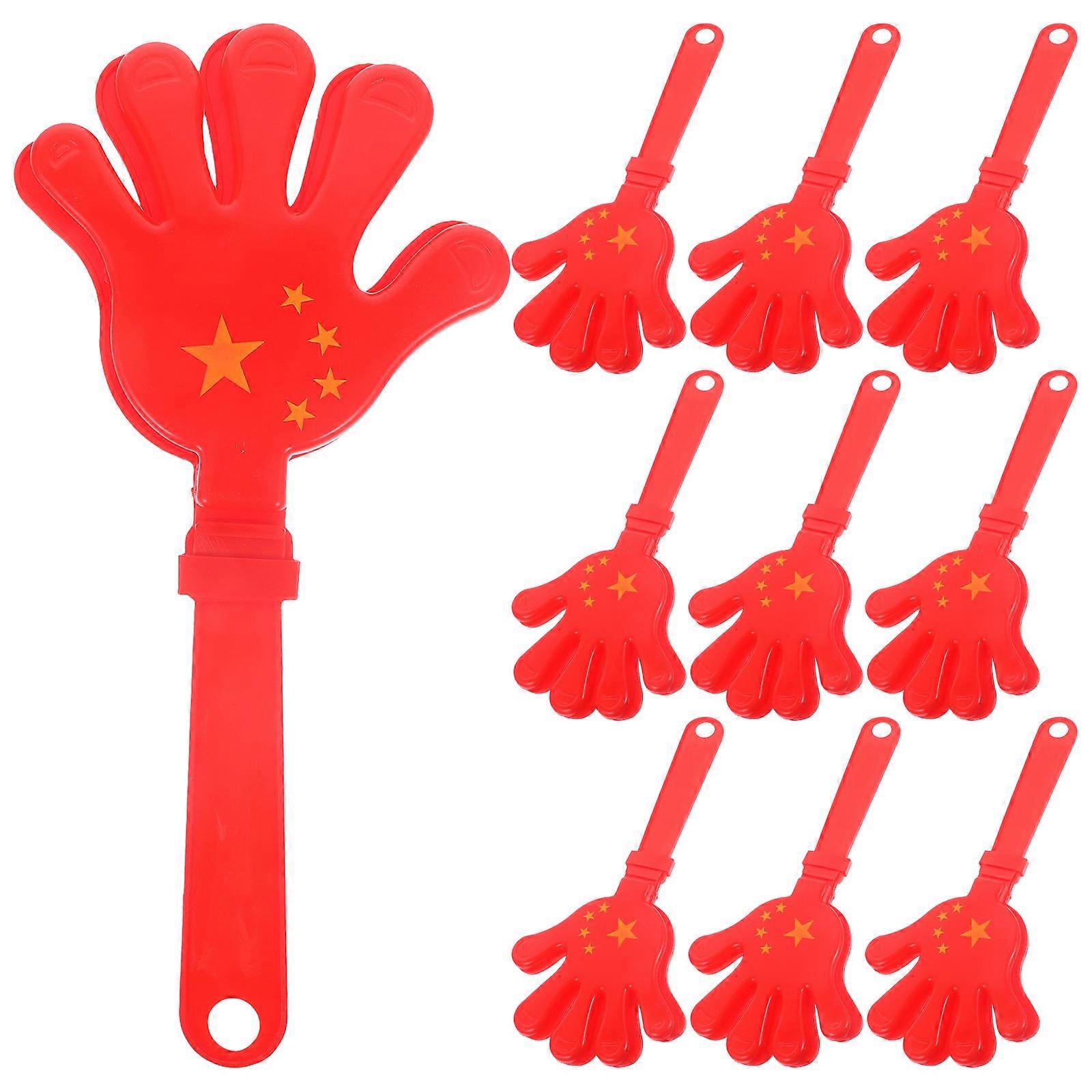 Red Party Hand Clappers for Playing 50Pcs Outdoor Noise Maker Favors