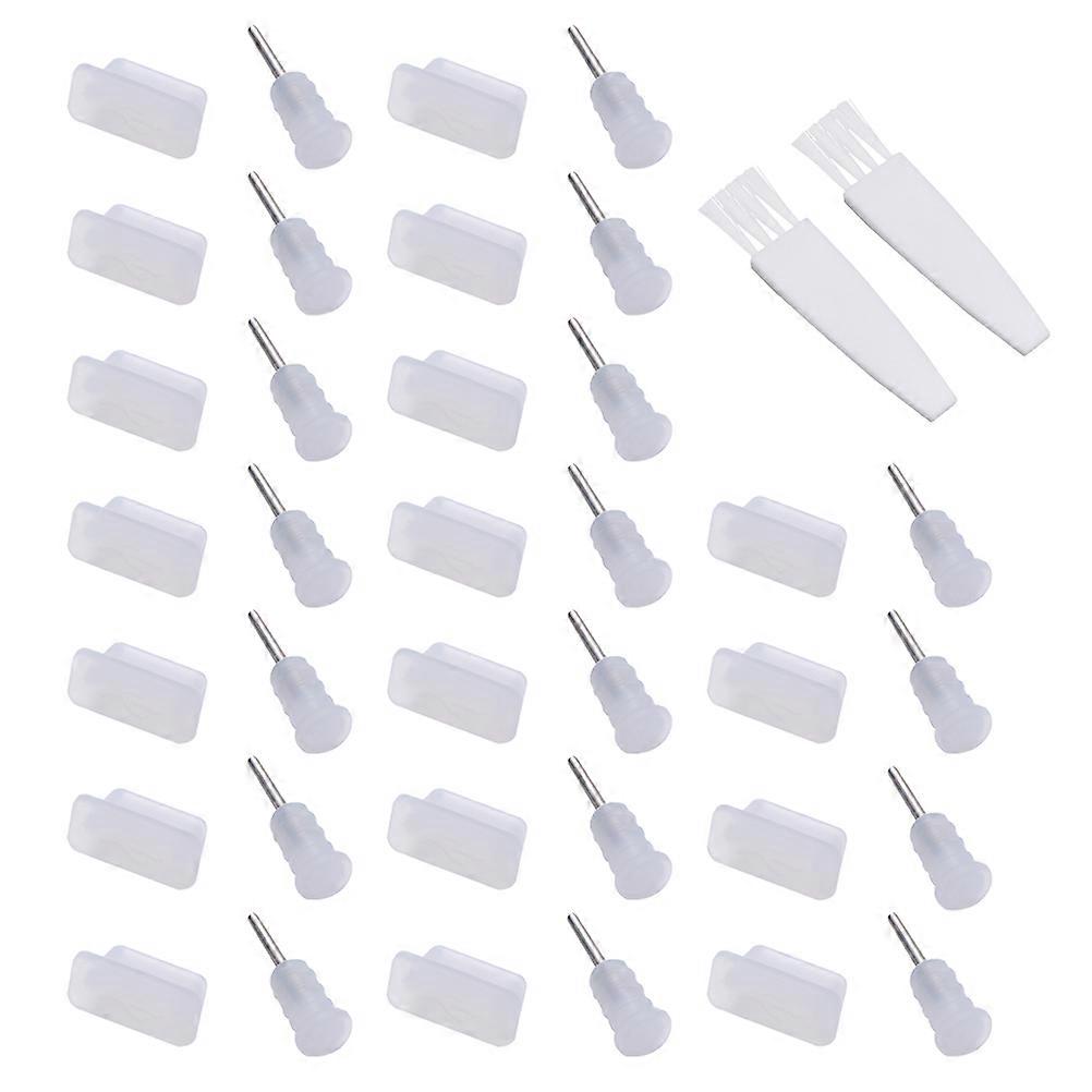 60Pairs Transparent Type Plug Earphone Dust Protector Covers