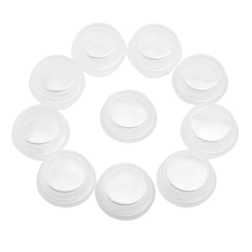 100Pcs Clear Transparent Mushroom Shape Dispenser Bottles for Storage and Long-Term Use