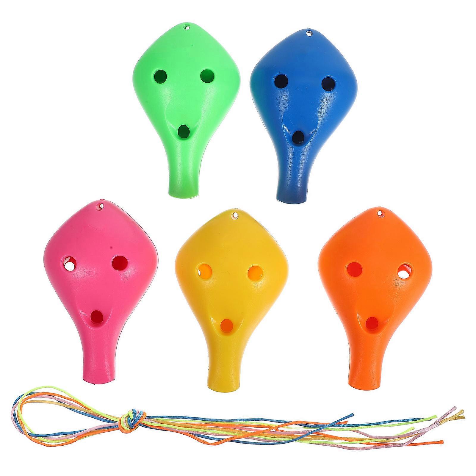 Portable Ocarina Flute Creative Ocarina for Playing 10Pcs Assorted Colors