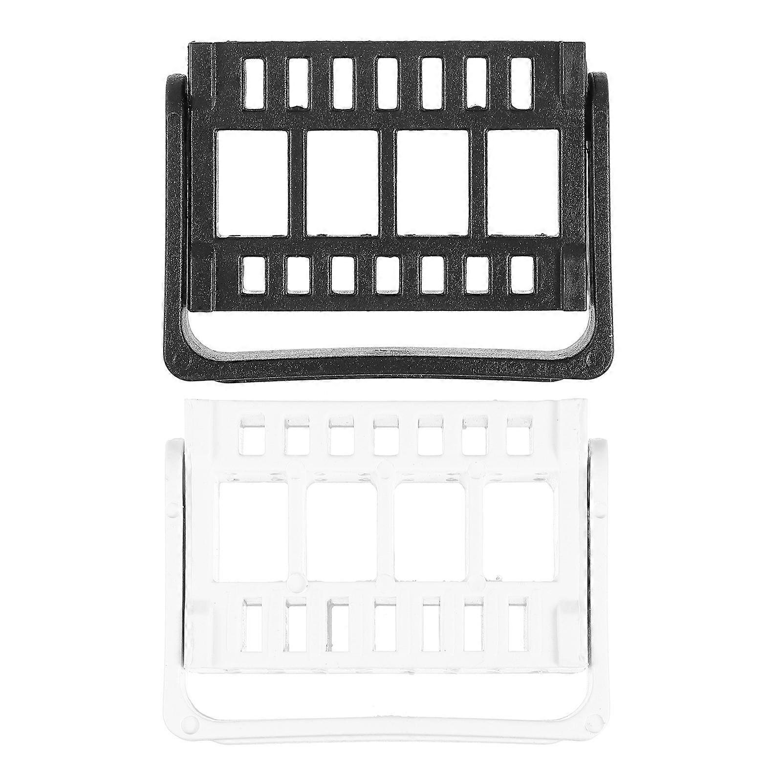 Nail Drill Bit Holder 2Pcs Multiple Hole Grinding Head Shelf for Storage