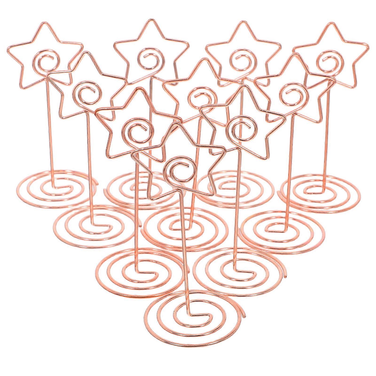 Party Clips Rose Gold Table Number Holders for Wedding 20Pcs