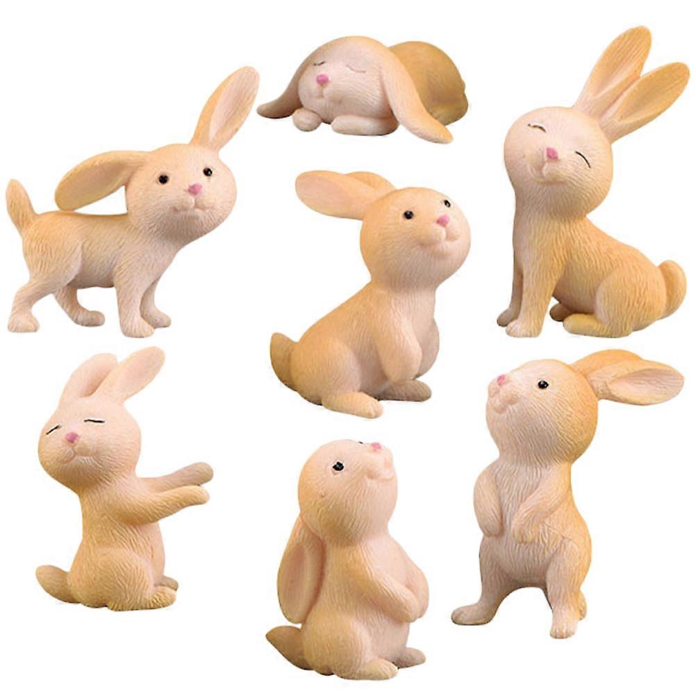 Rabbit Decor Bunny Ornaments for Home and Desktop 21Pcs Set