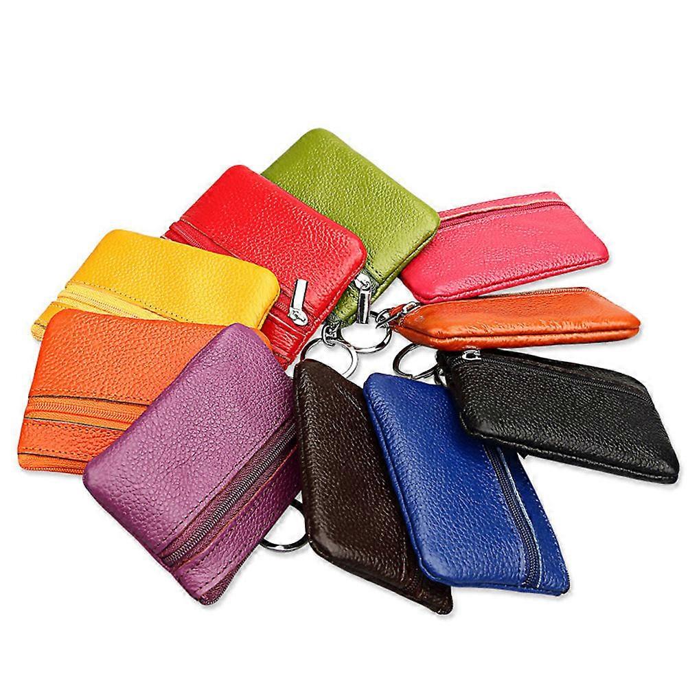 Woman Coin Wallet 2Pcs Fashionable Storage Solution For Daily Use In Rosy Color Easy Organization