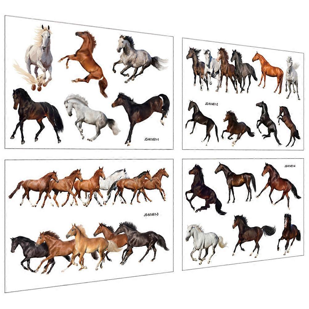 Cute Animal Wall Stickers 12-Pcs Self-Adhesive Design Suitable For Nursery Room Assorted Color PVC DIY Decoration