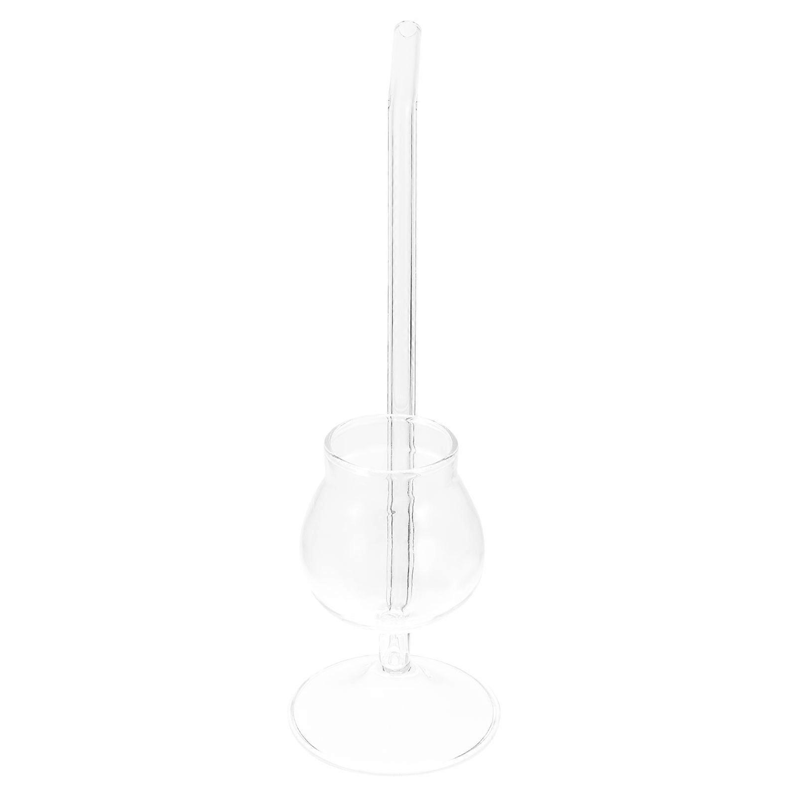 Creative Glass Vampire Wine Cup for Cocktail Drinking with Straw 1Pcs