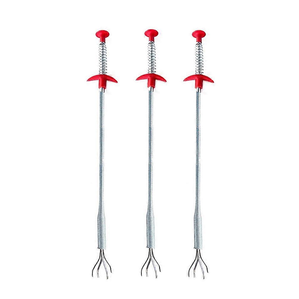 Drain Dredging Tool Four Claw Pipe Dredge Tool for Cleaning 6Pcs Pack