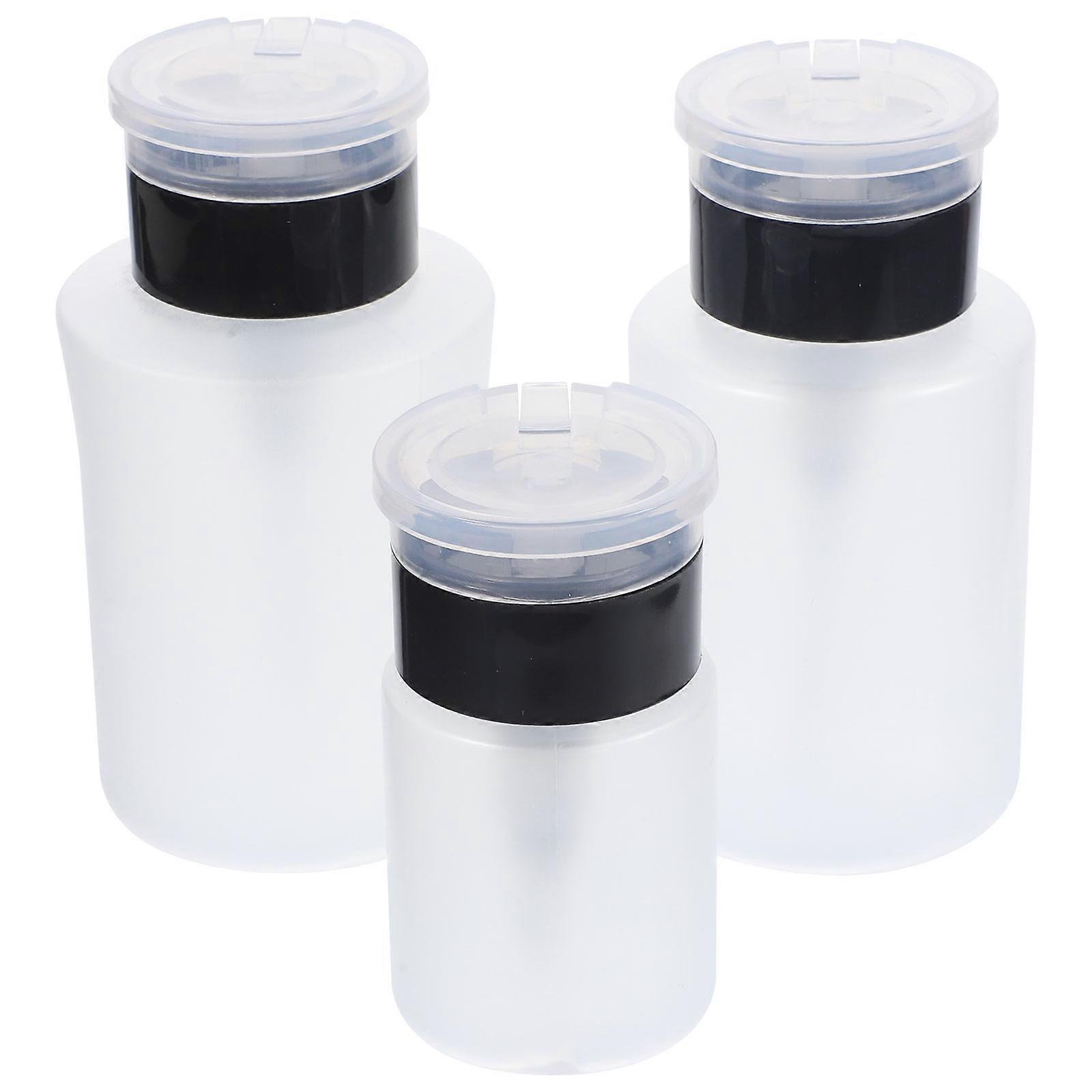 Nail Polish Remover Pump Bottles for Refillable Liquid Dispensing 6Pcs