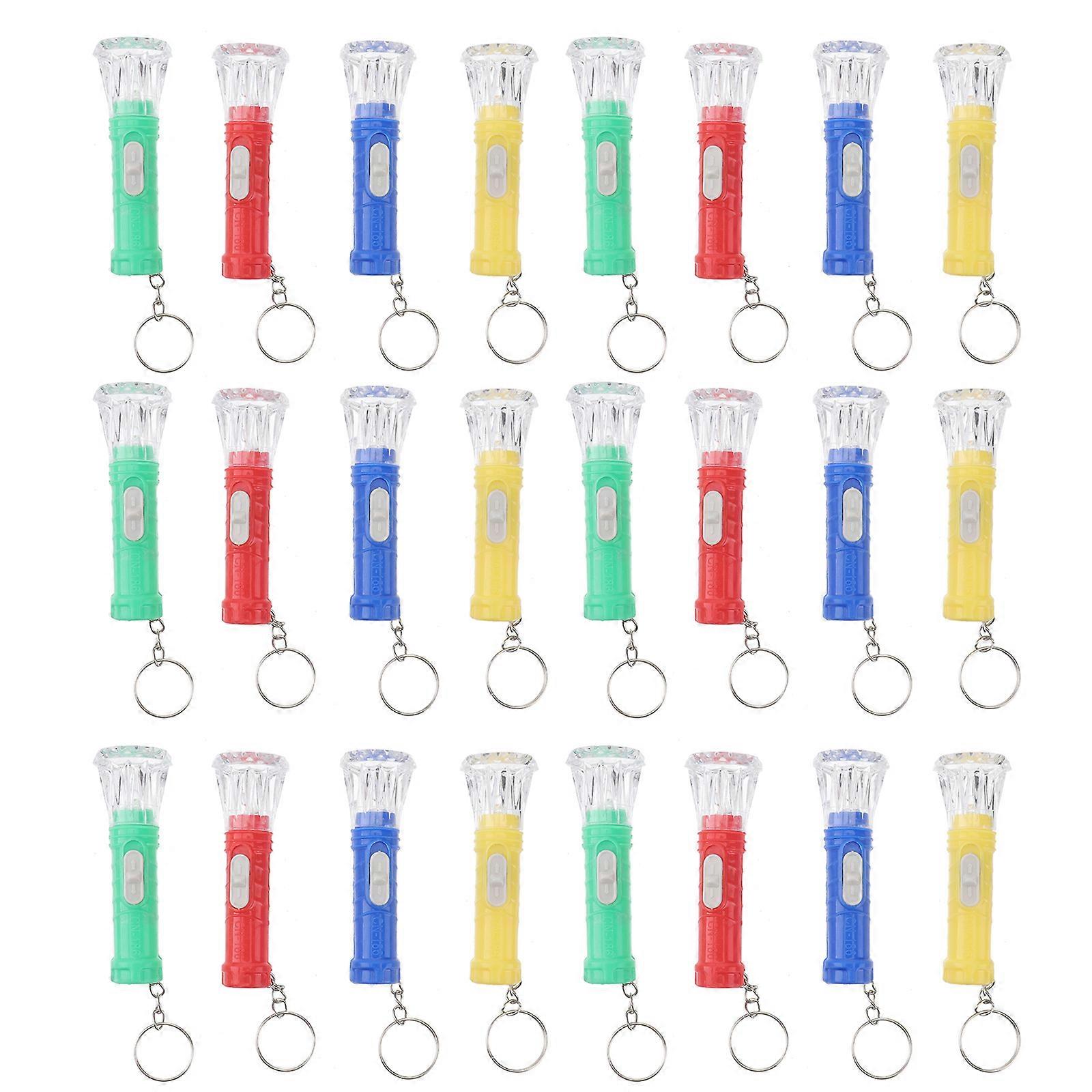 Mini Torch Flashlight Torch for Lighting 72Pcs LED Keychain in Various Colors