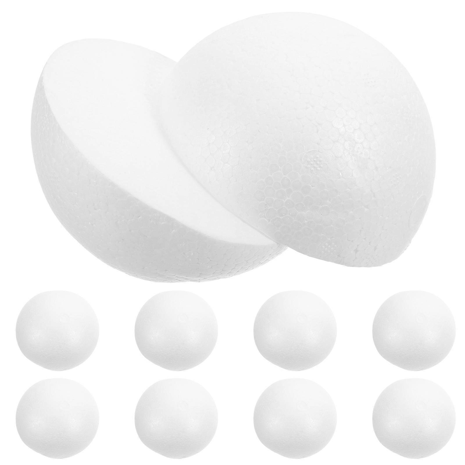 Foam Hemisphere for Crafts White DIY Semicircular Foam Balls 50Pcs Set