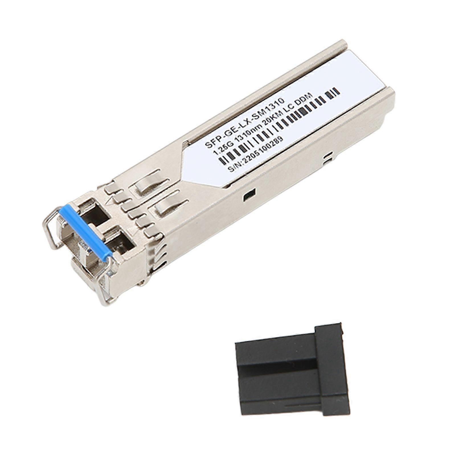 1.25G SFP Transceiver 1310nm Dual Fiber Single Mode 20KM Transmission Distance Support DDM for Internet Cards Router
