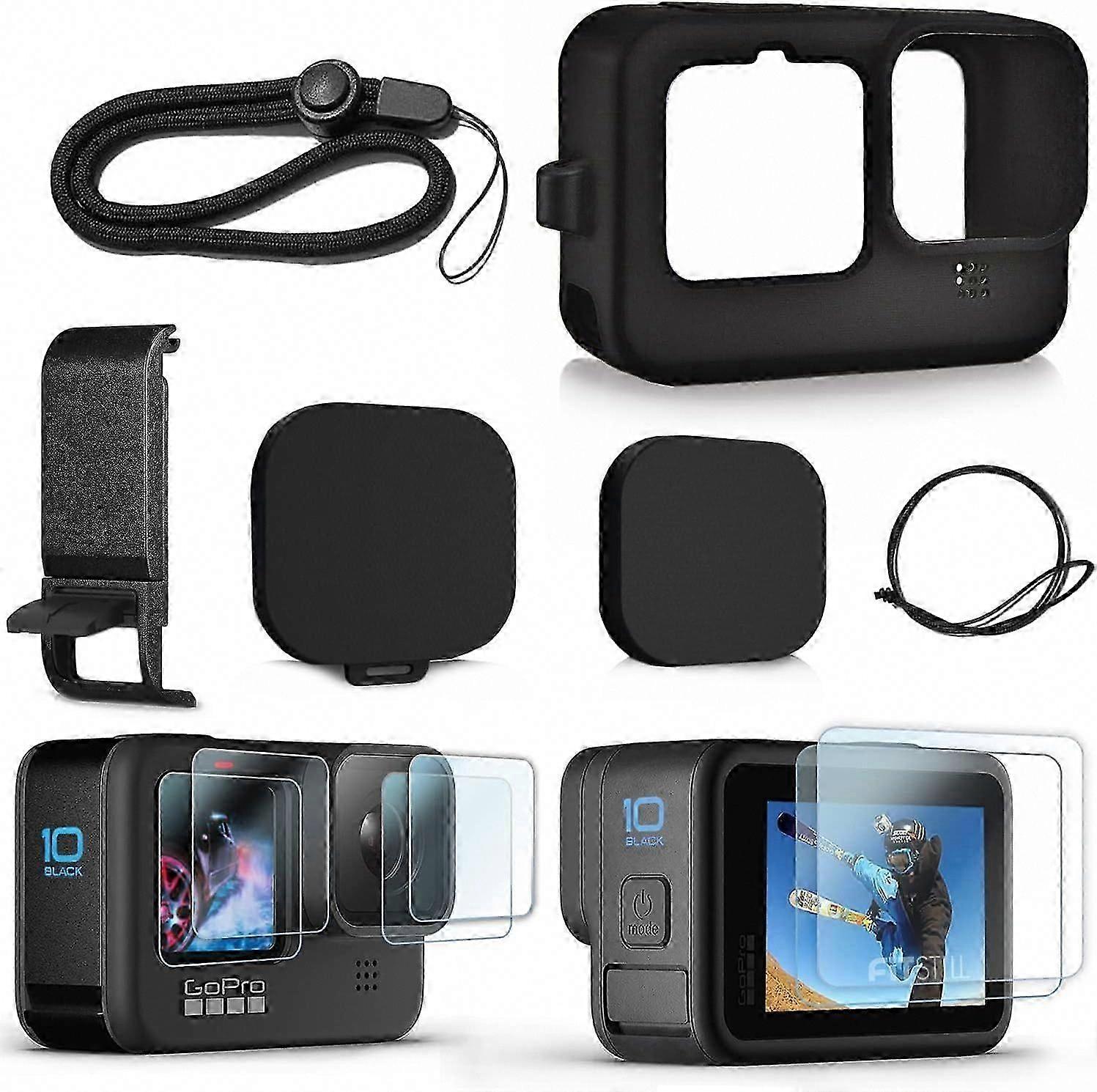 GoPro Hero 11/10/9 Waterproof Case with Lens Cap